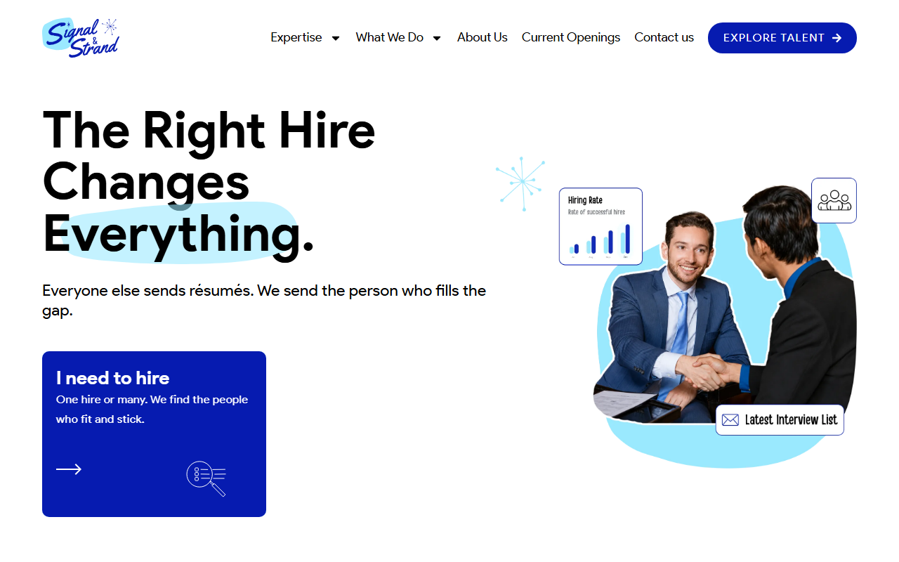 Signal & Strand homepage